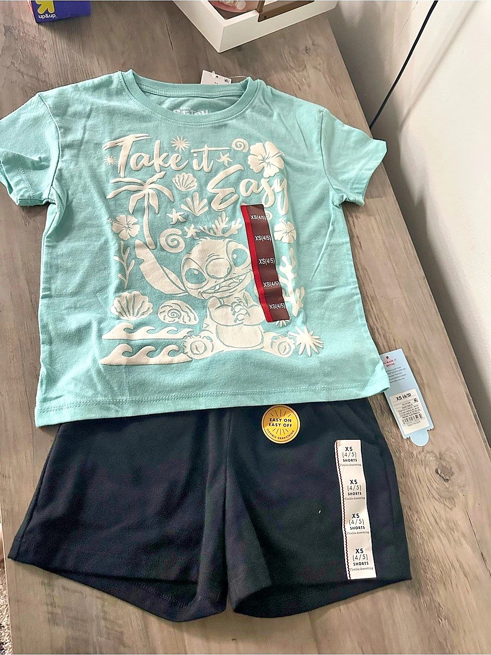 Disney Stitch Girls XS (4/5) 2-Piece Set NWT